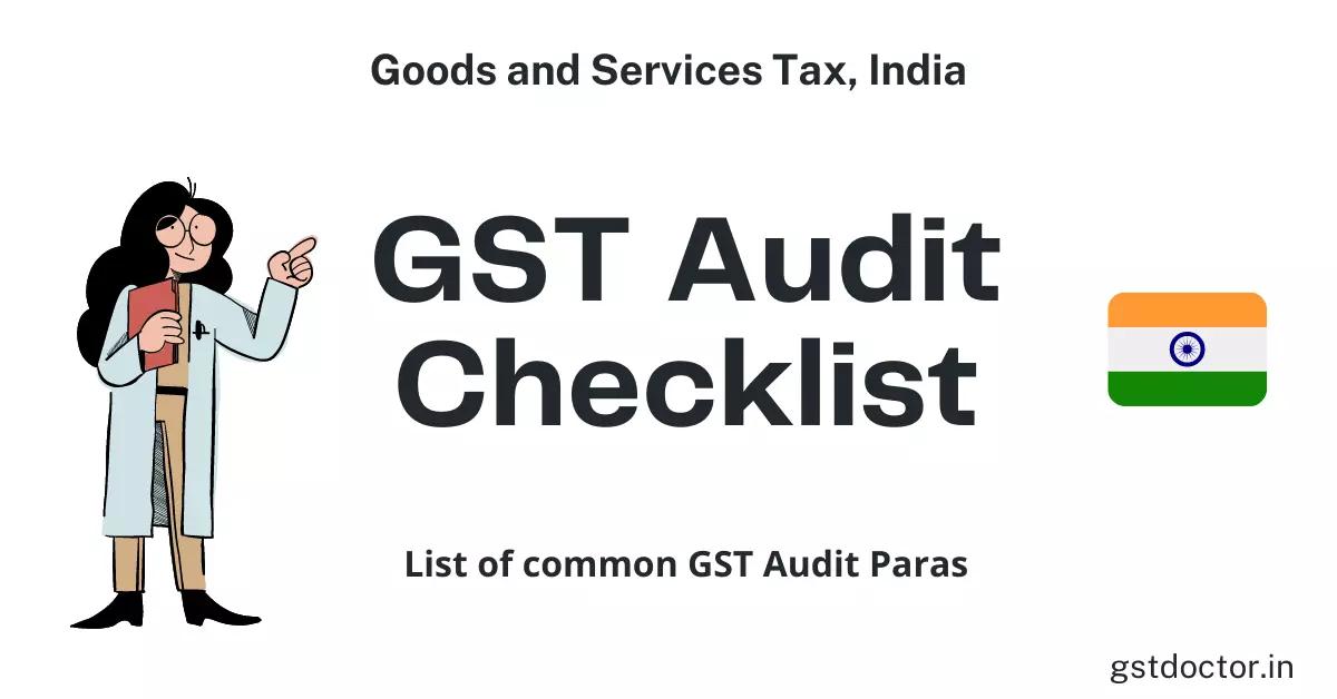 gst doctor checklist