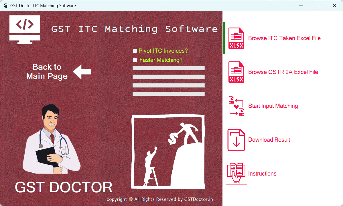 ITC Matching using GST Doctor Software