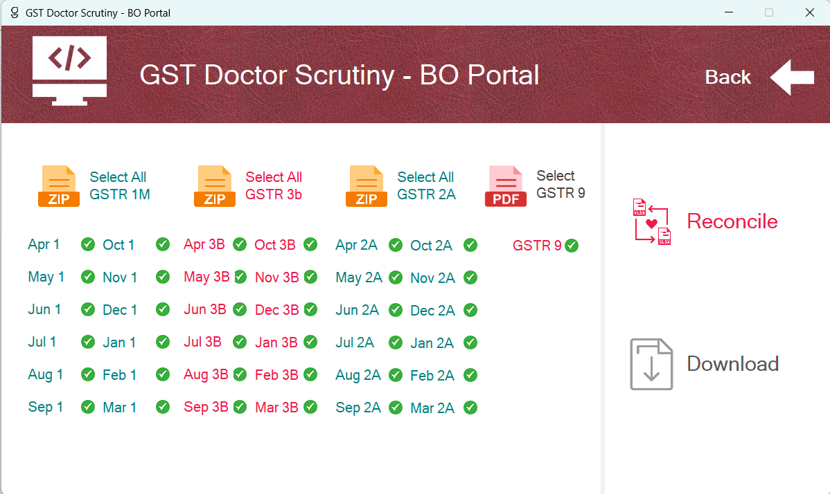 GST DOCTOR SCRUTINY