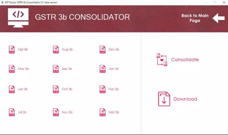 GSTR 3B Consolidator